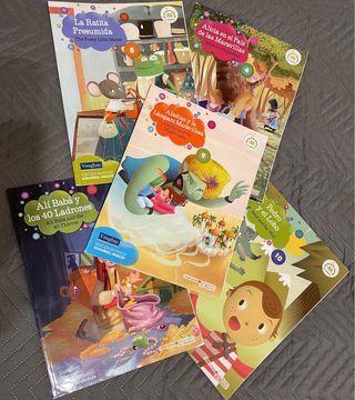 Lote de cinco libros infantiles Bilingüe