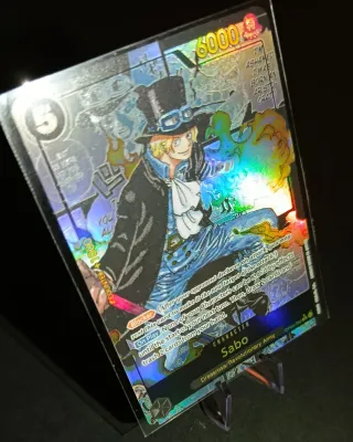 One piece Tcg Sabo Manga Holografico fanart