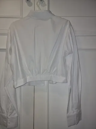 Camisa Stradivarius Blanca Talla L