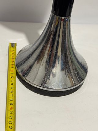 Posacenere da terra vintage cromato