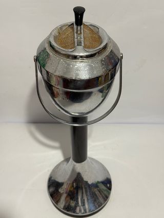 Posacenere da terra vintage cromato