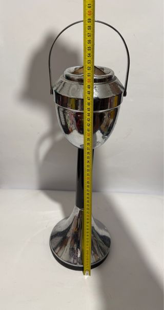 Posacenere da terra vintage cromato