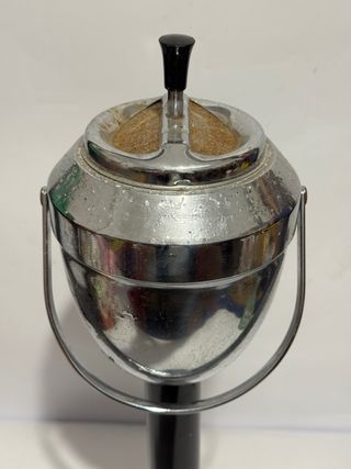 Posacenere da terra vintage cromato