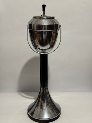 Posacenere da terra vintage cromato