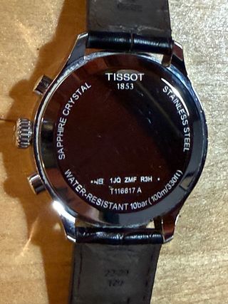 Reloj Tissot Cronógrafo Esfera Plateada