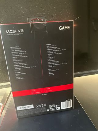 Micrófono Gaming GAME MC3-V2 RGB