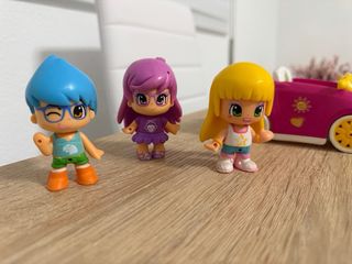 Lote Pinypon: Coche y 3 figuras