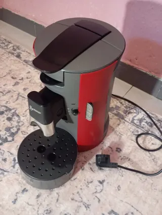 Cafetera Philips Senseo Roja y Gris