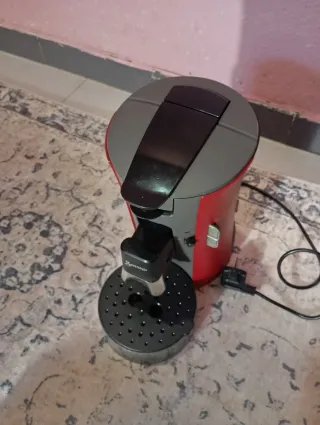 Cafetera Philips Senseo Roja y Gris