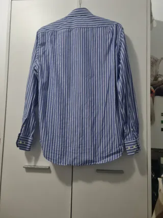 Camisa Massimo Dutti Rayas Azul y Blanco