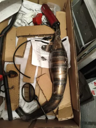 Cilindro, escape y carburador