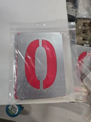 Números para pintar aluminio 10cm