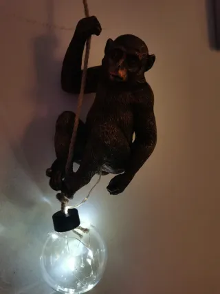 Scimmia rampicante con luci solari