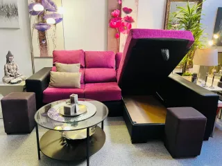 Sofá Chaise Longue Extensible con Arcón