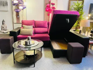 Sofá Chaise Longue Extensible con Arcón