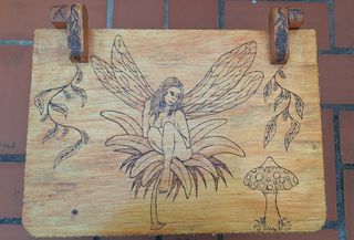 Baúl artesanal grabado a mano