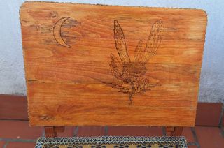 Baúl artesanal grabado a mano