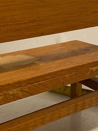 Mini panchina in legno 21 cm