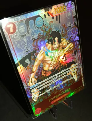 One piece Tcg Ace Manga Holografico fanart