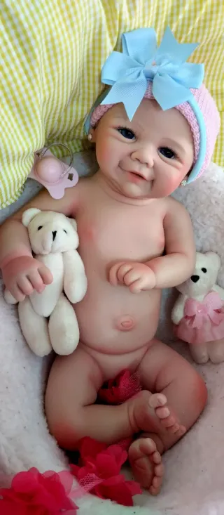 Bebé Reborn Silicona Completa 44cm