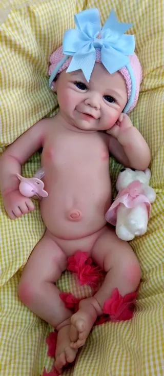 Bebé Reborn Silicona Completa 44cm