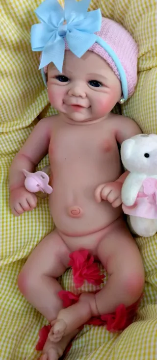 Bebé Reborn Silicona Completa 44cm