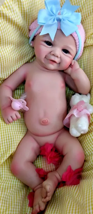 Bebé Reborn Silicona Completa 44cm