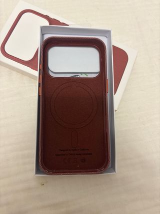 Funda iPhone 17 Pro TechWoven MagSafe Roja