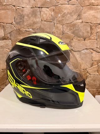 Casco integral Shiro SH-881 Motegi – Negro y amari