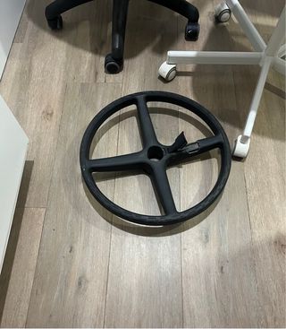 2 Sillas de Oficina girarorias Azul y Gris