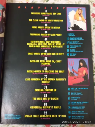 RIP revista USA , Great White, Metallica.