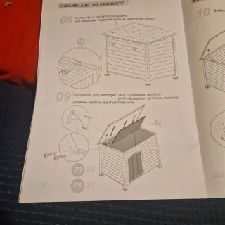 Caseta para perro madera y metal