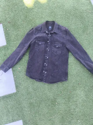 Chaqueta Vaquera Negra Hombre