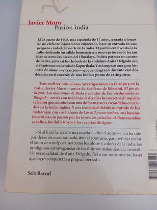 PASION INDIA. Javier Moro