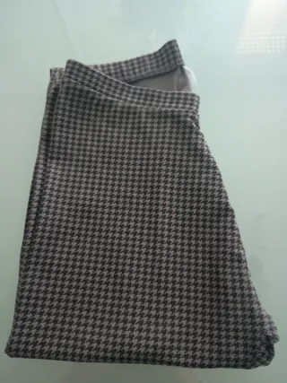 Leggings niña estampado pata de gallo