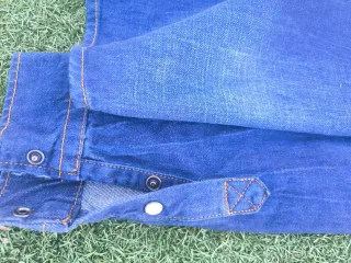 Chaqueta Vaquera Hombre Azul/Blanco