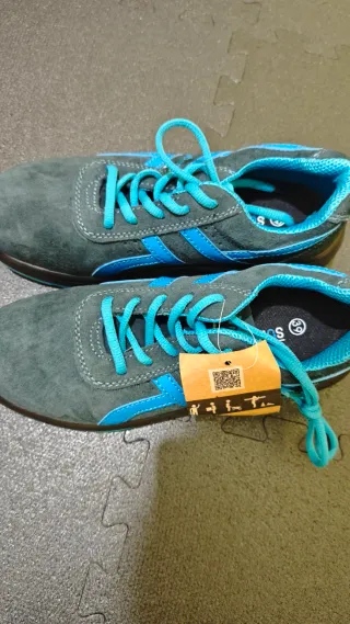 Zapatillas Jhayber Seguridad Azul/Gris