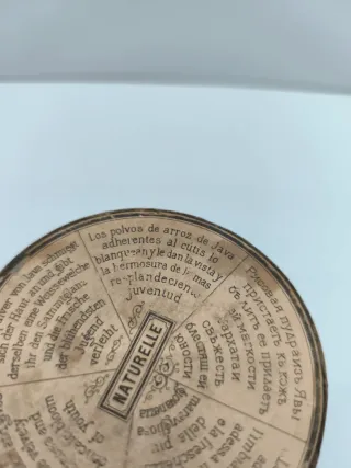 Polvera de cartón antigua Poudre de Riz