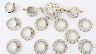 Juego de té y café de porcelana