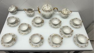 Juego de té y café de porcelana