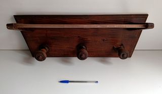 Antiguo PERCHERO PARED Madera - MADRID