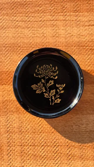 Posavasos japoneses vintage lacados con caja