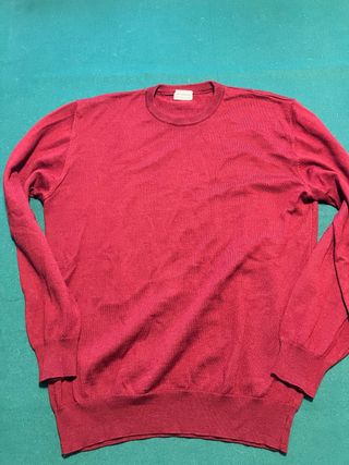 Maglione Friendly Rosso Lana Merino Taglia L