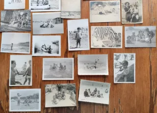 Lote 120 fotografías antiguas de playa