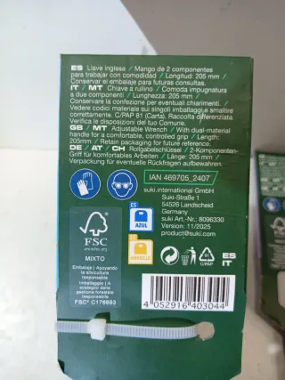 Lote 2 Llaves Ajustables Parkside