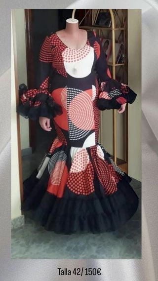 Traje de flamenca talla 42