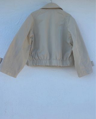 Trench Corta Zara Beige Niña Talla 6-7