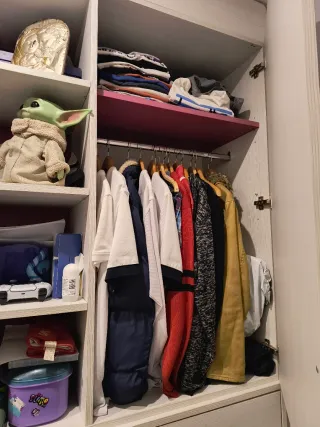 Armario con escritorio y cama plegable