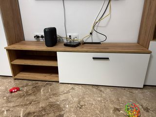 Mueble salón 2 estanterías y módulo bajo