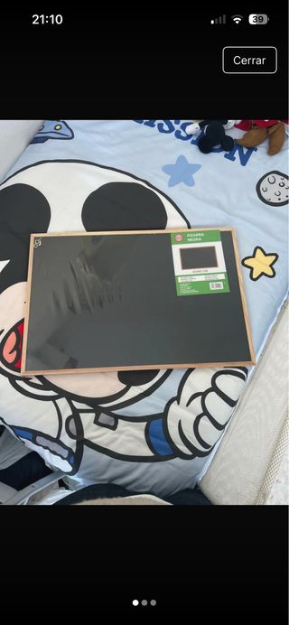 Pizarra Negra Marco Madera